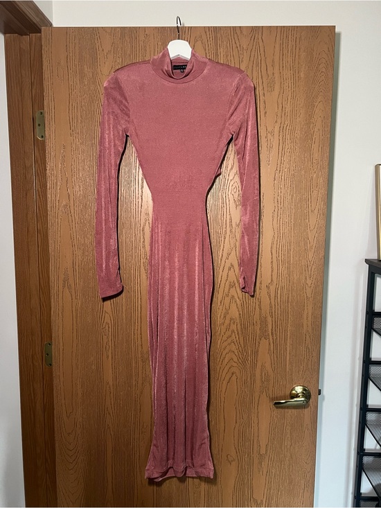 JLUXLABEL Dresses & Skirts - JLUXLABEL Long Sleeve Velvet Maxi Dress in Dusty Rose